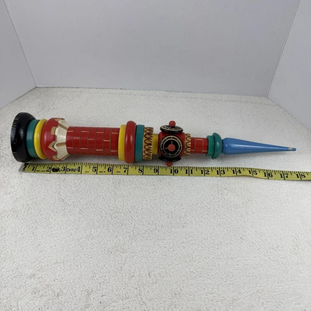 Vintage Russian Tall Wooden Stacking Kremlin Clock Tower‎ Toy Puzzle 18